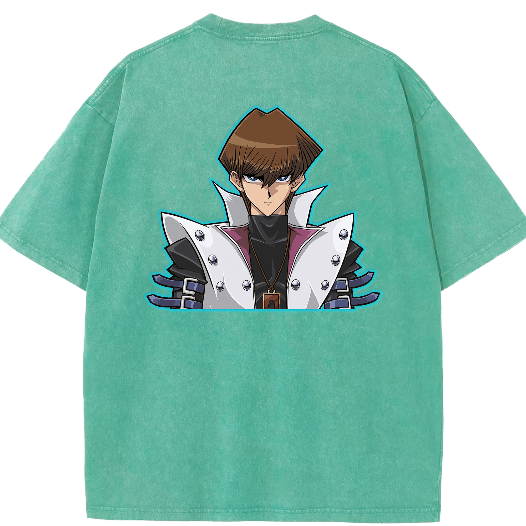 （画像用） 遊☆戯☆王 Yu-Gi-Oh! 綿100% ヴィンテージ風 半袖Tシャツ（背面プリント）